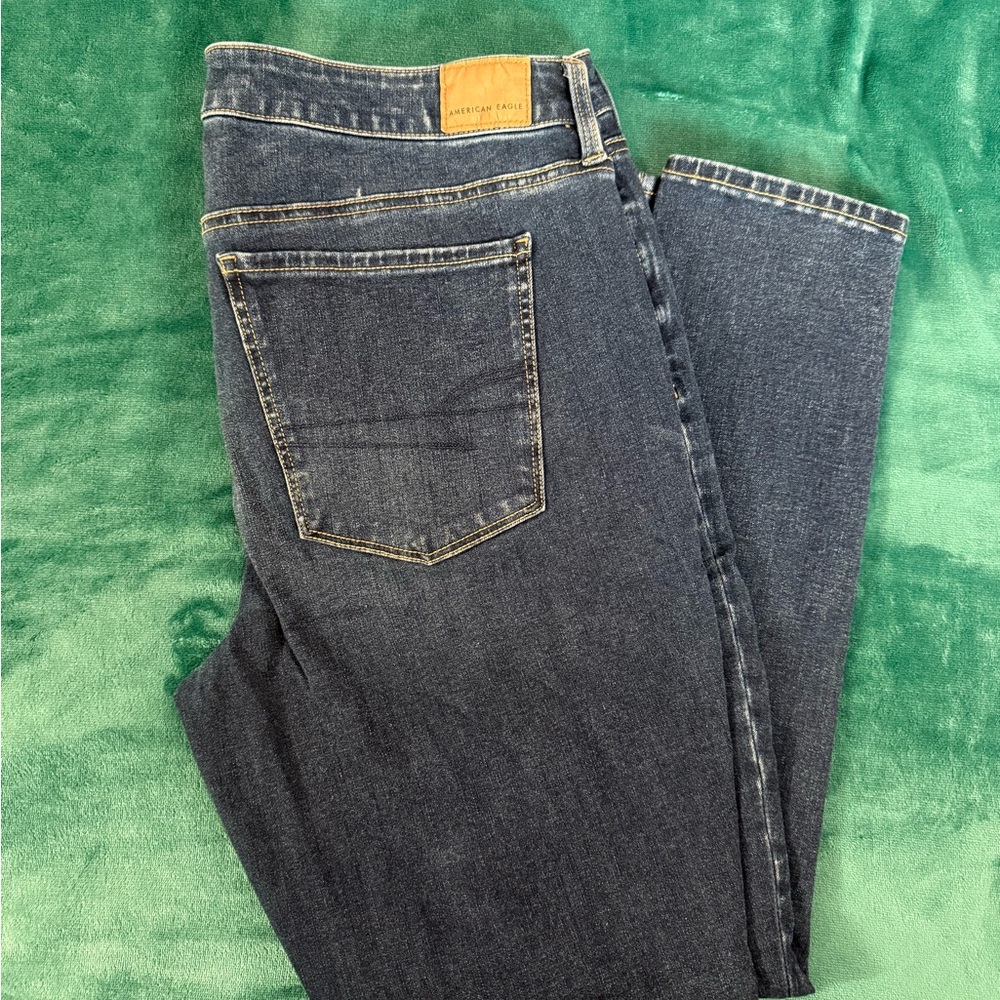 American Eagle Outfitters Women's Dark Blue Skinny Jeans